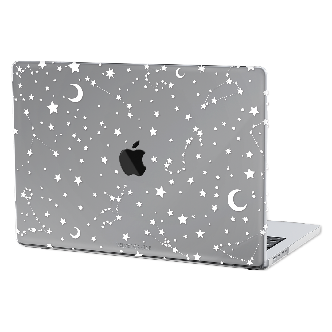White Stars MacBook Case