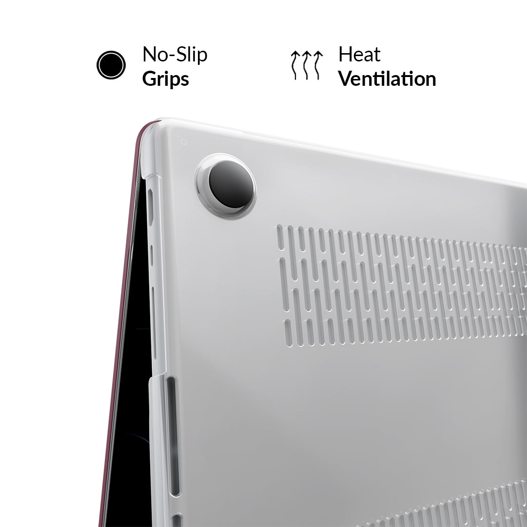 Burgundy 1990 MacBook Case