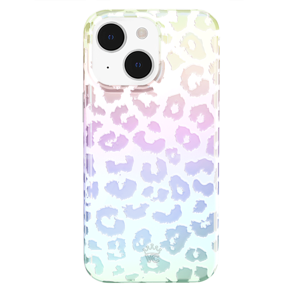 White Opal Leopard iPhone Case