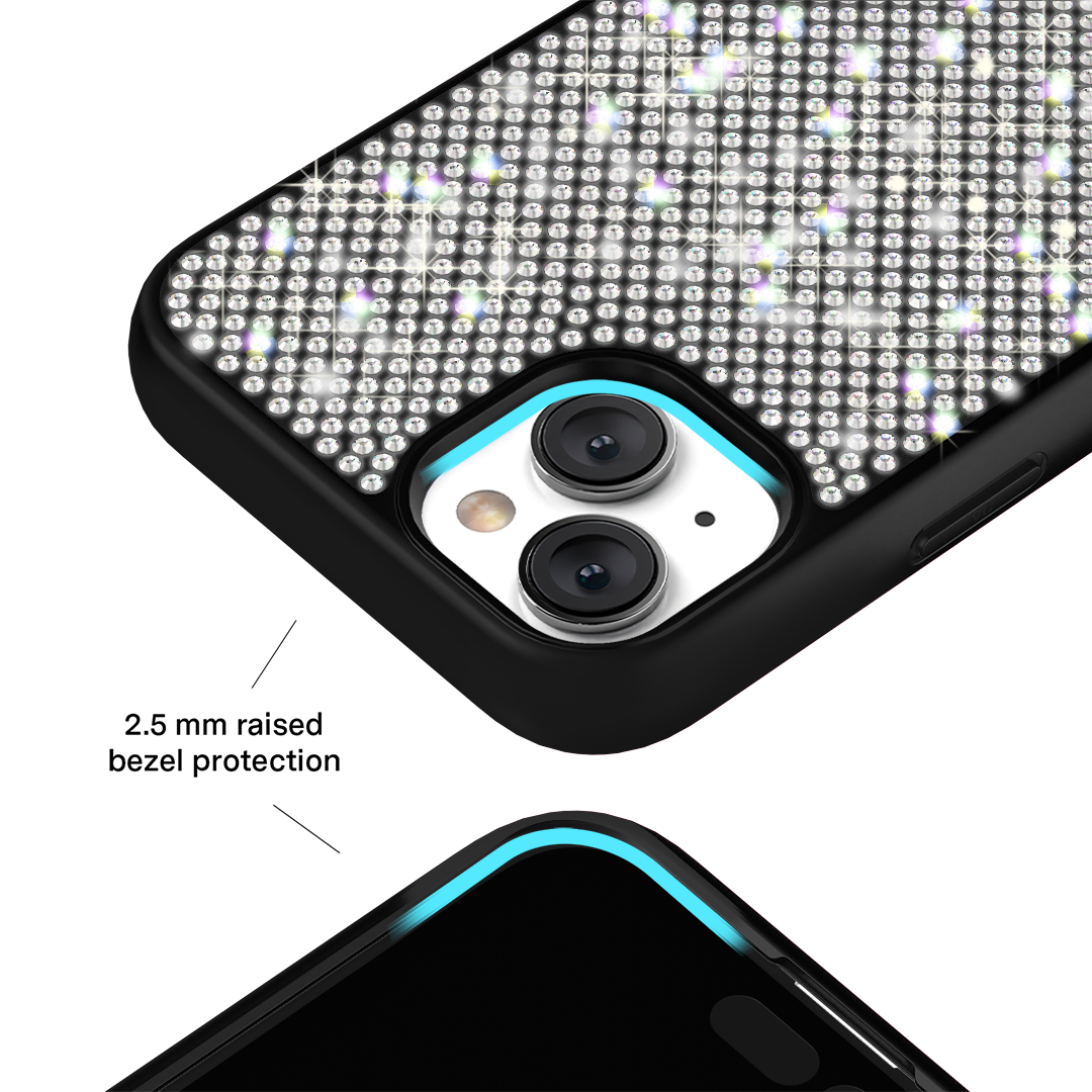 Black Caviar Crystals iPhone Case