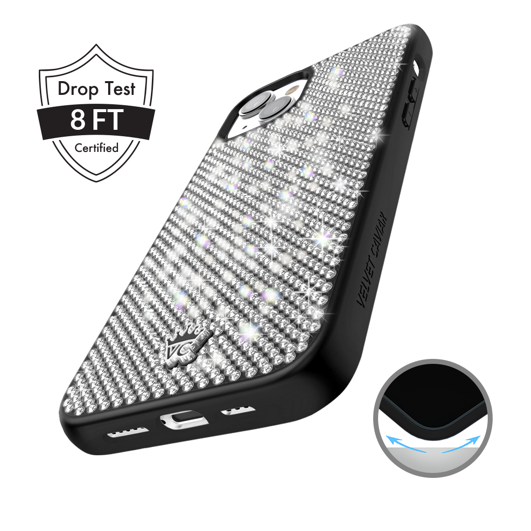 Black Caviar Crystals iPhone Case