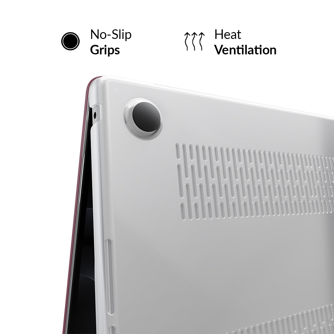 Burgundy 1990 MacBook Case