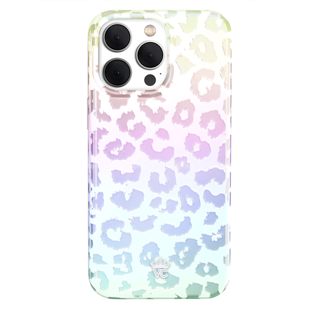White Opal Leopard iPhone Case