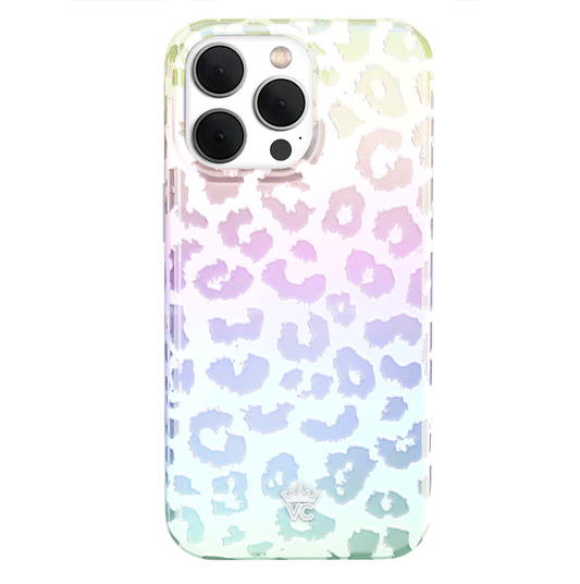 White Opal Leopard iPhone Case