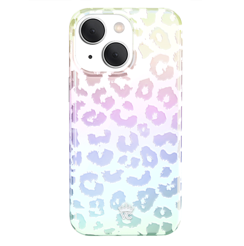 White Opal Leopard iPhone Case