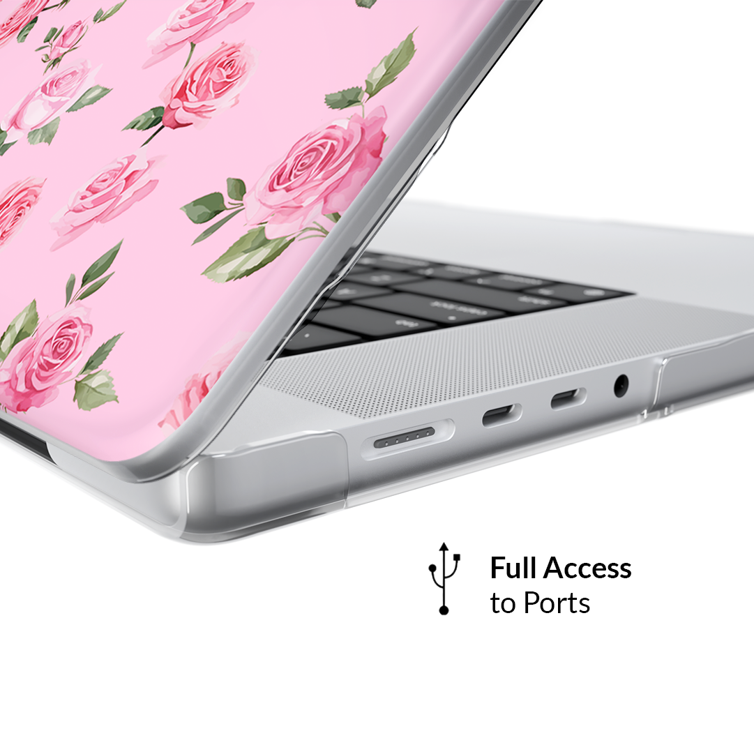 Baby Pink Roses MacBook Case