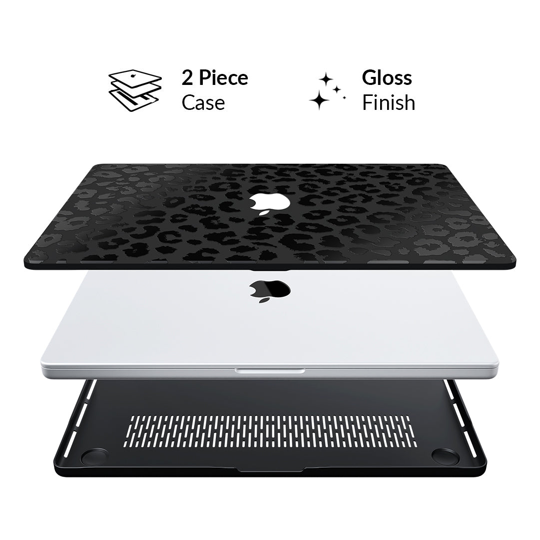 Black Leopard MacBook Case
