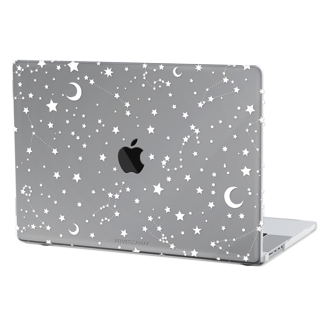 White Stars MacBook Case