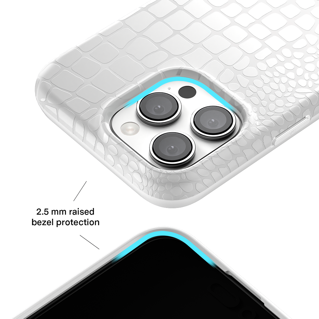 White Croc iPhone Case