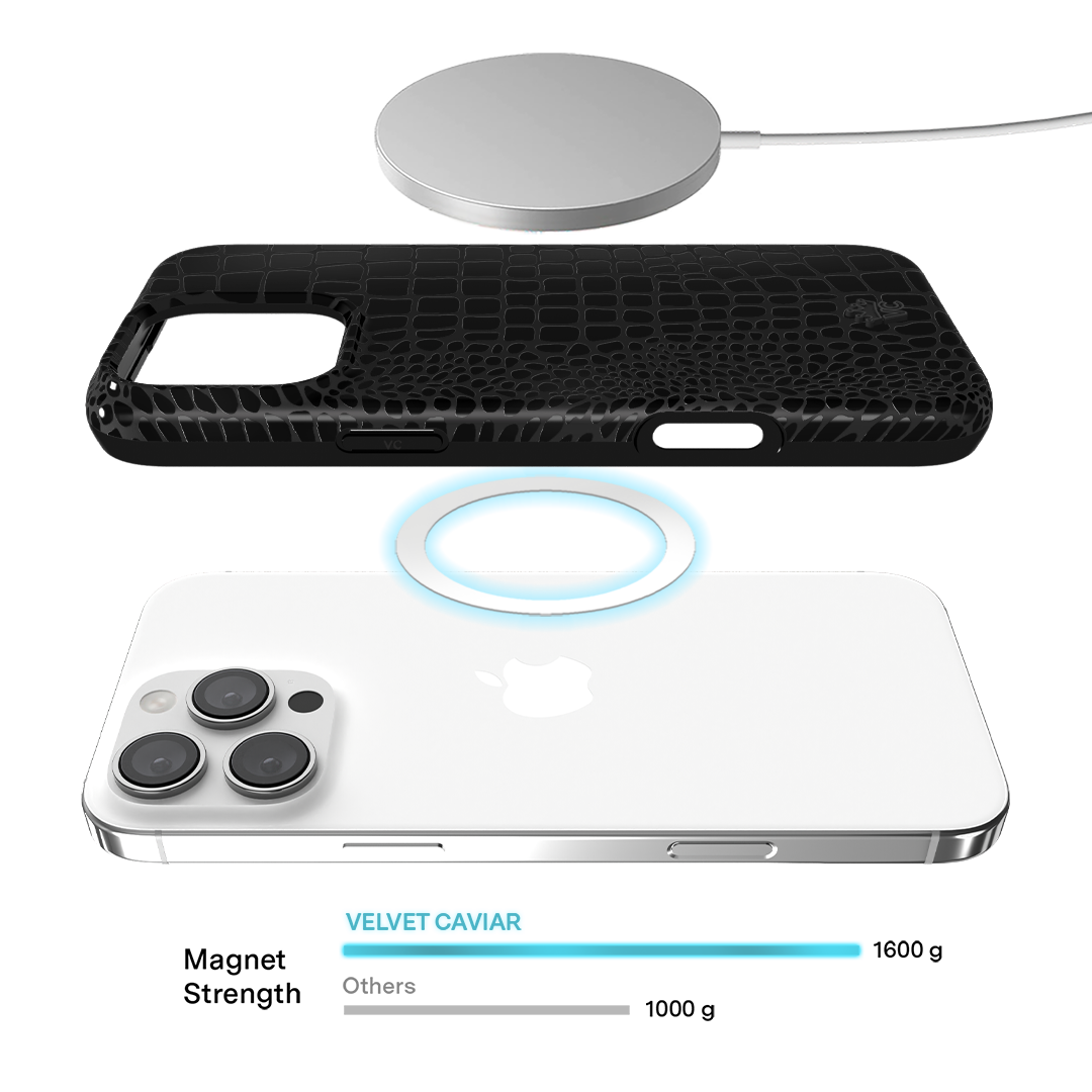 Black Croc iPhone Case