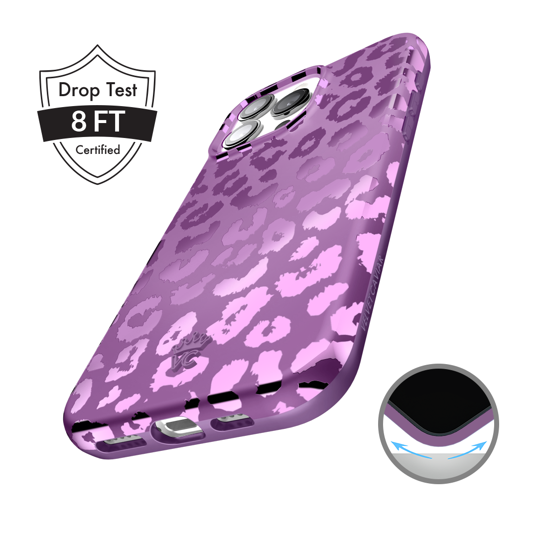 Amethyst Leopard iPhone Case