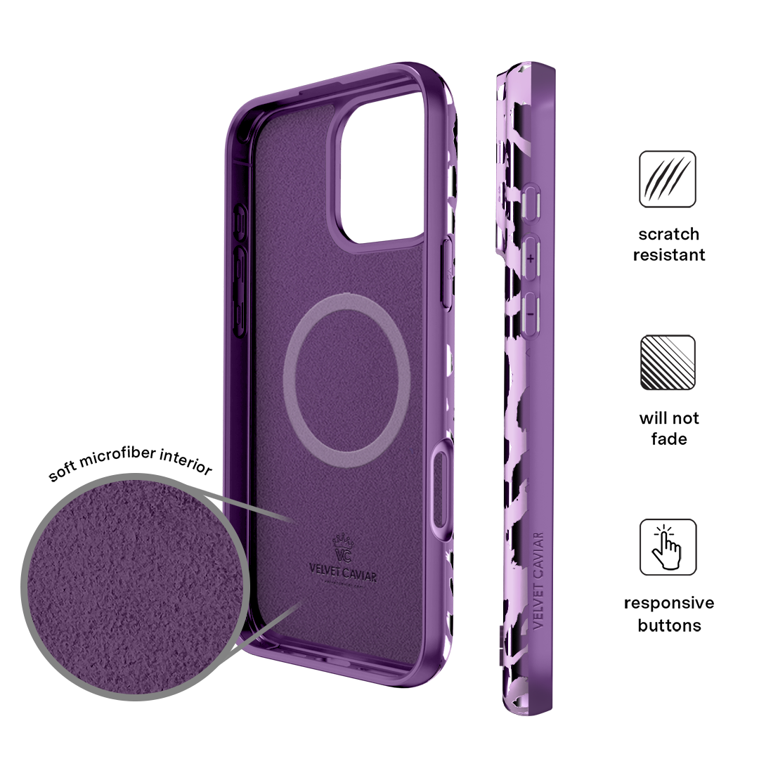 Amethyst Leopard iPhone Case