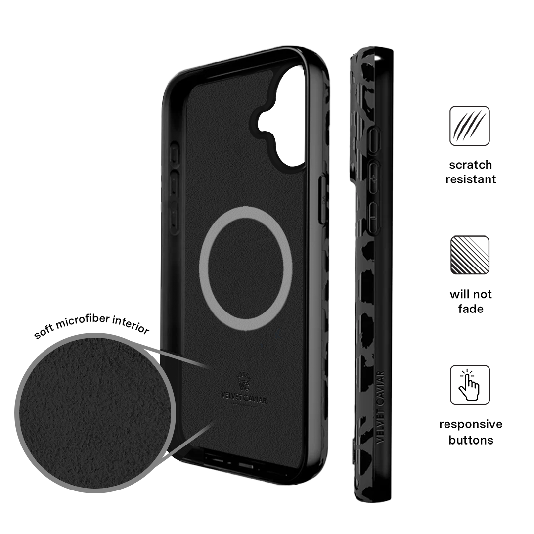 Black Leopard iPhone Case