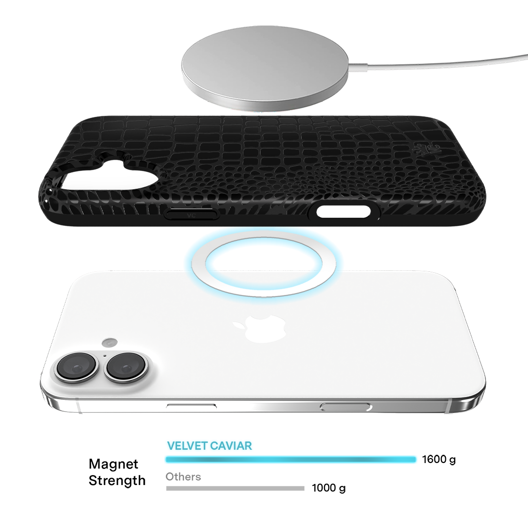 Black Croc iPhone Case