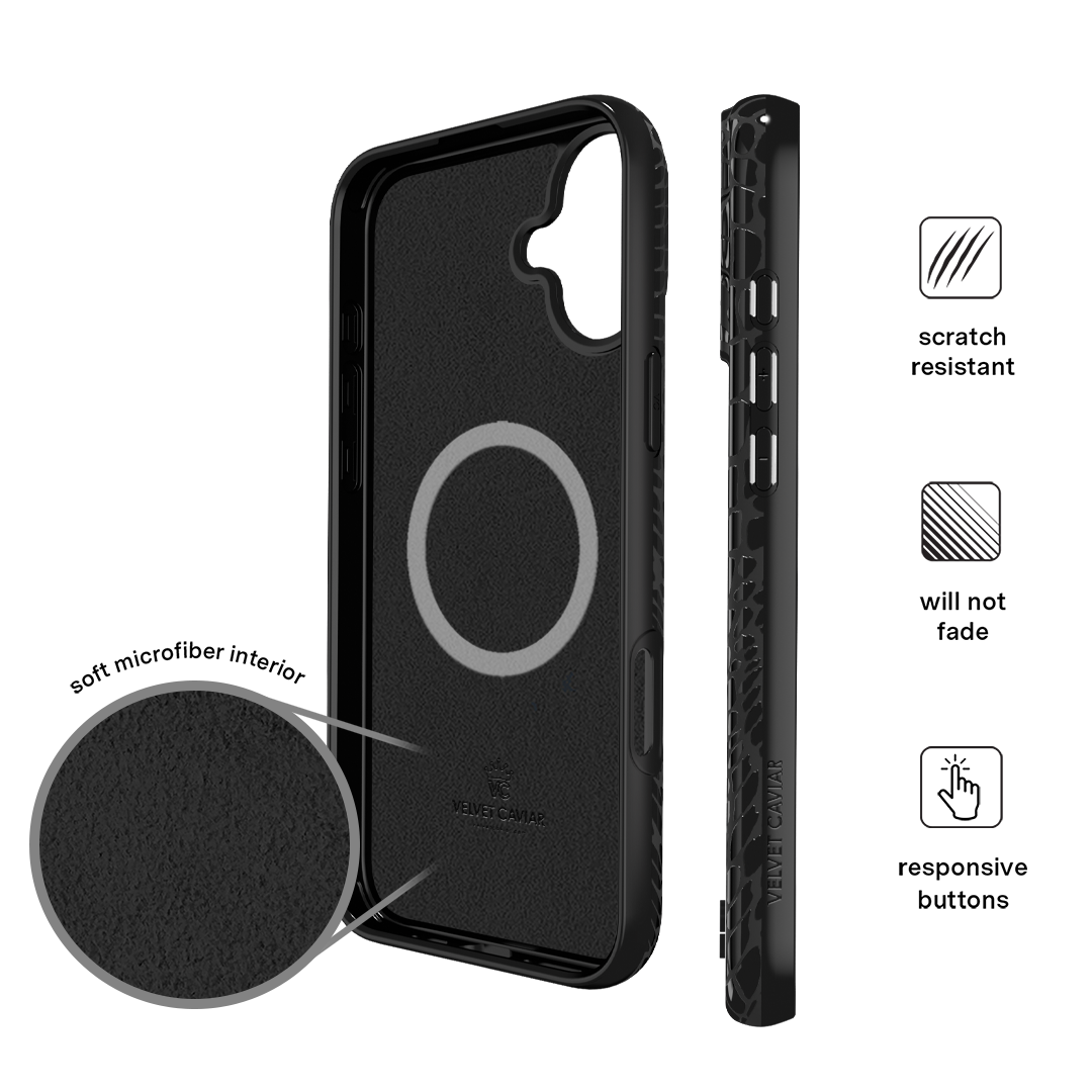 Black Croc iPhone Case