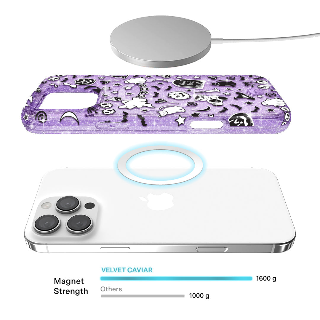 Witchy Lilac Glitter iPhone Case