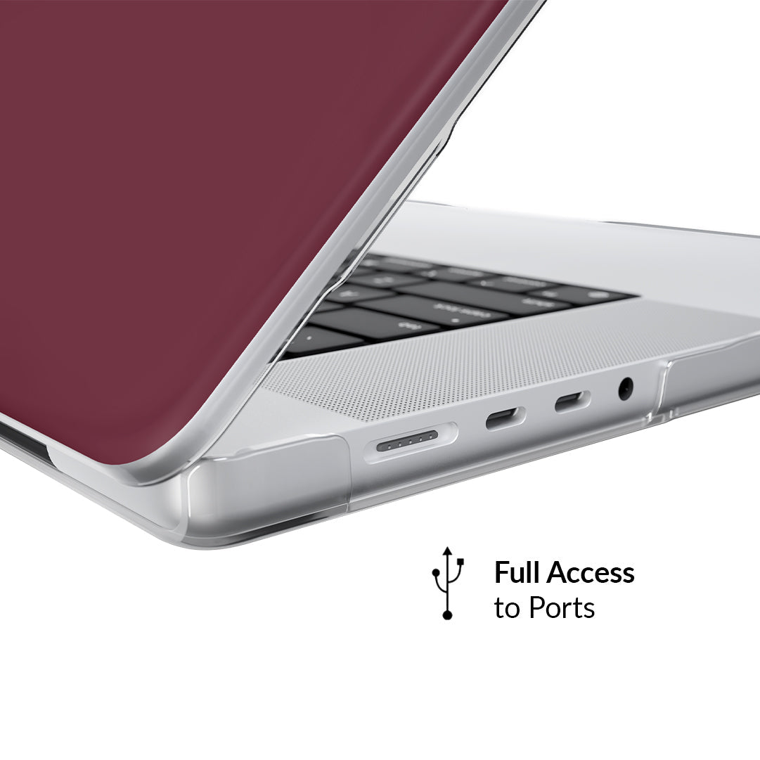 Burgundy 1990 MacBook Case