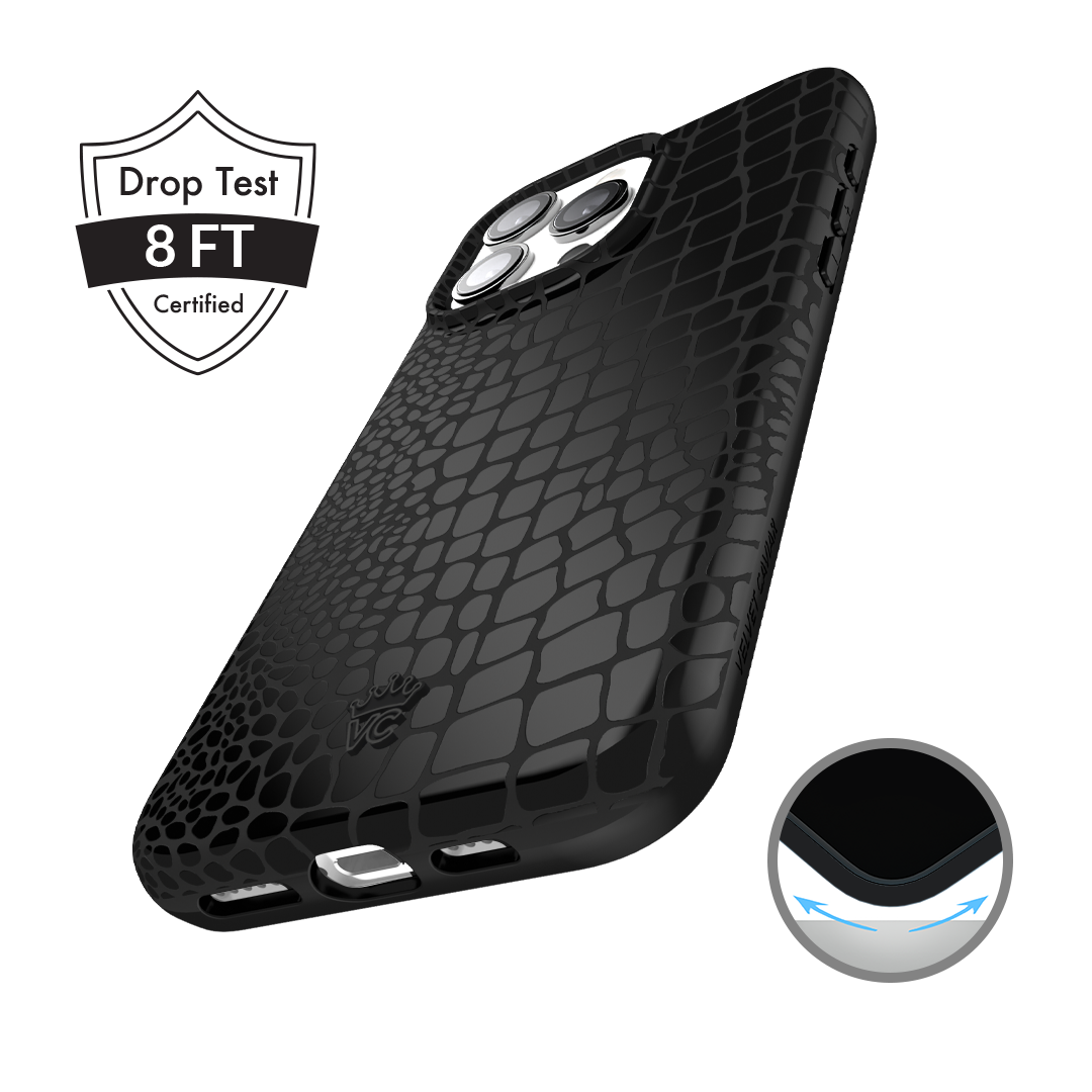 Black Croc iPhone Case