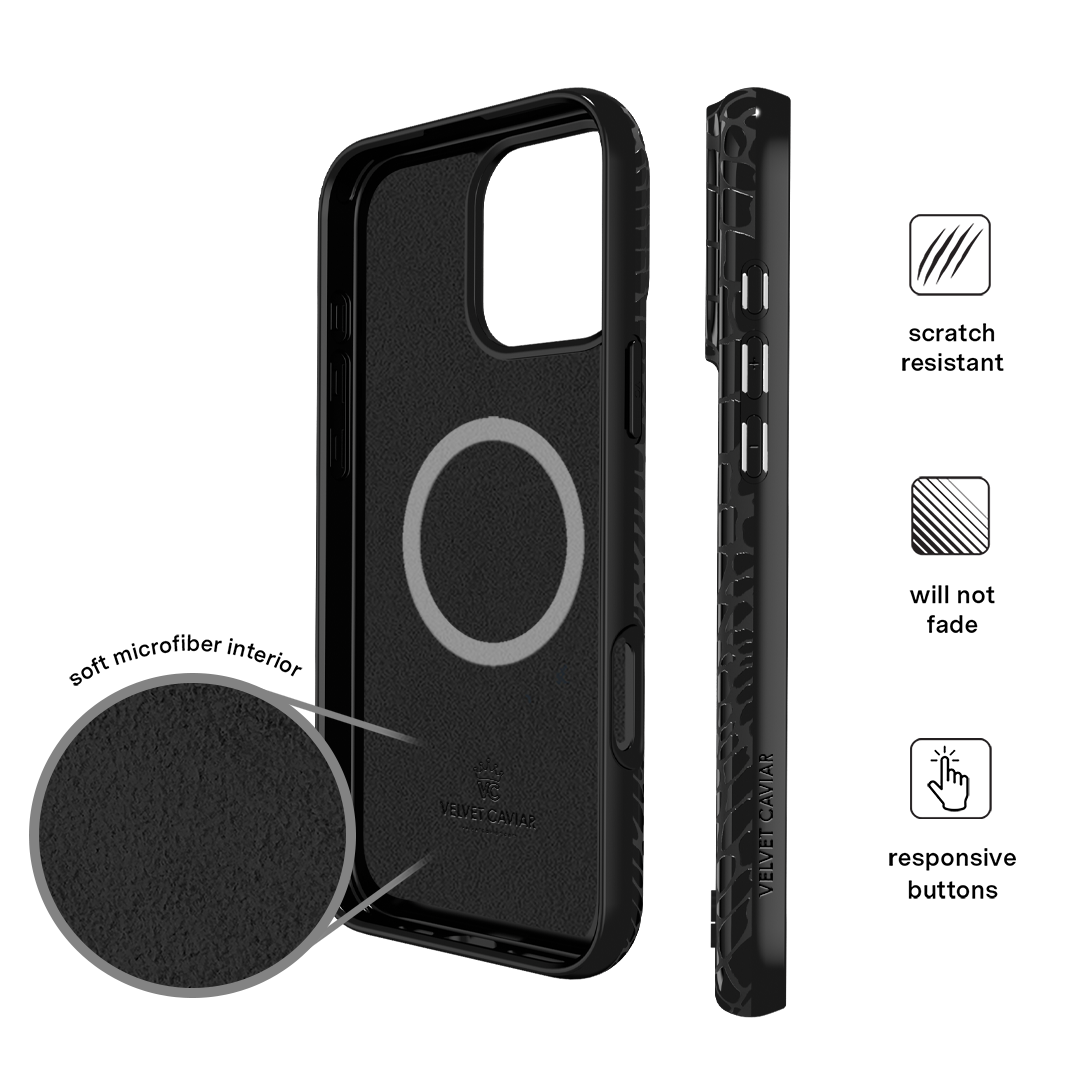 Black Croc iPhone Case