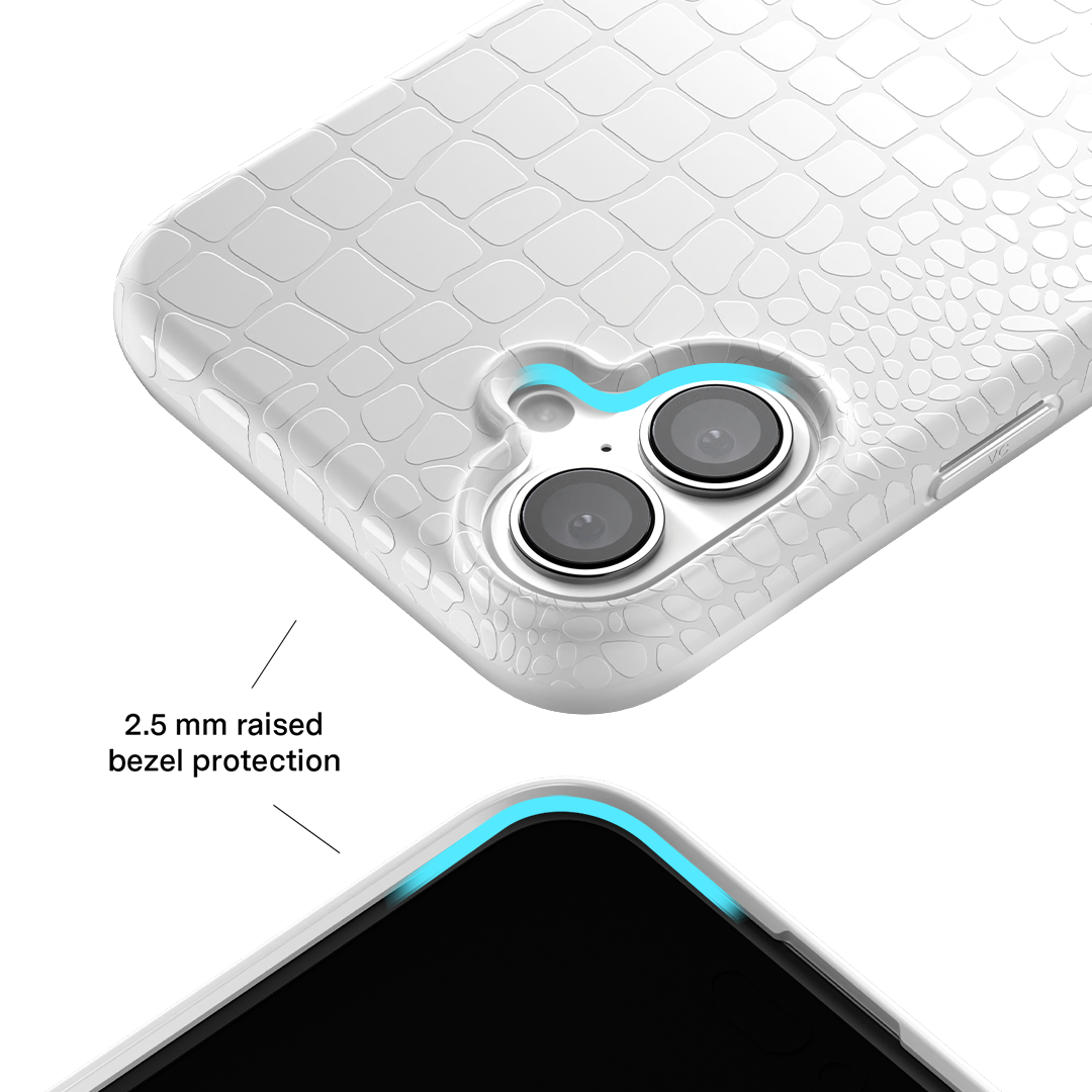 White Croc iPhone Case