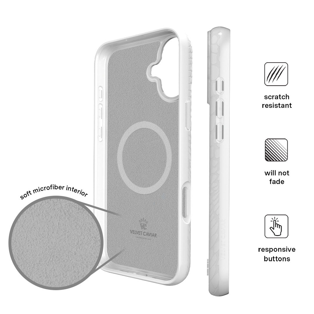 White Croc iPhone Case