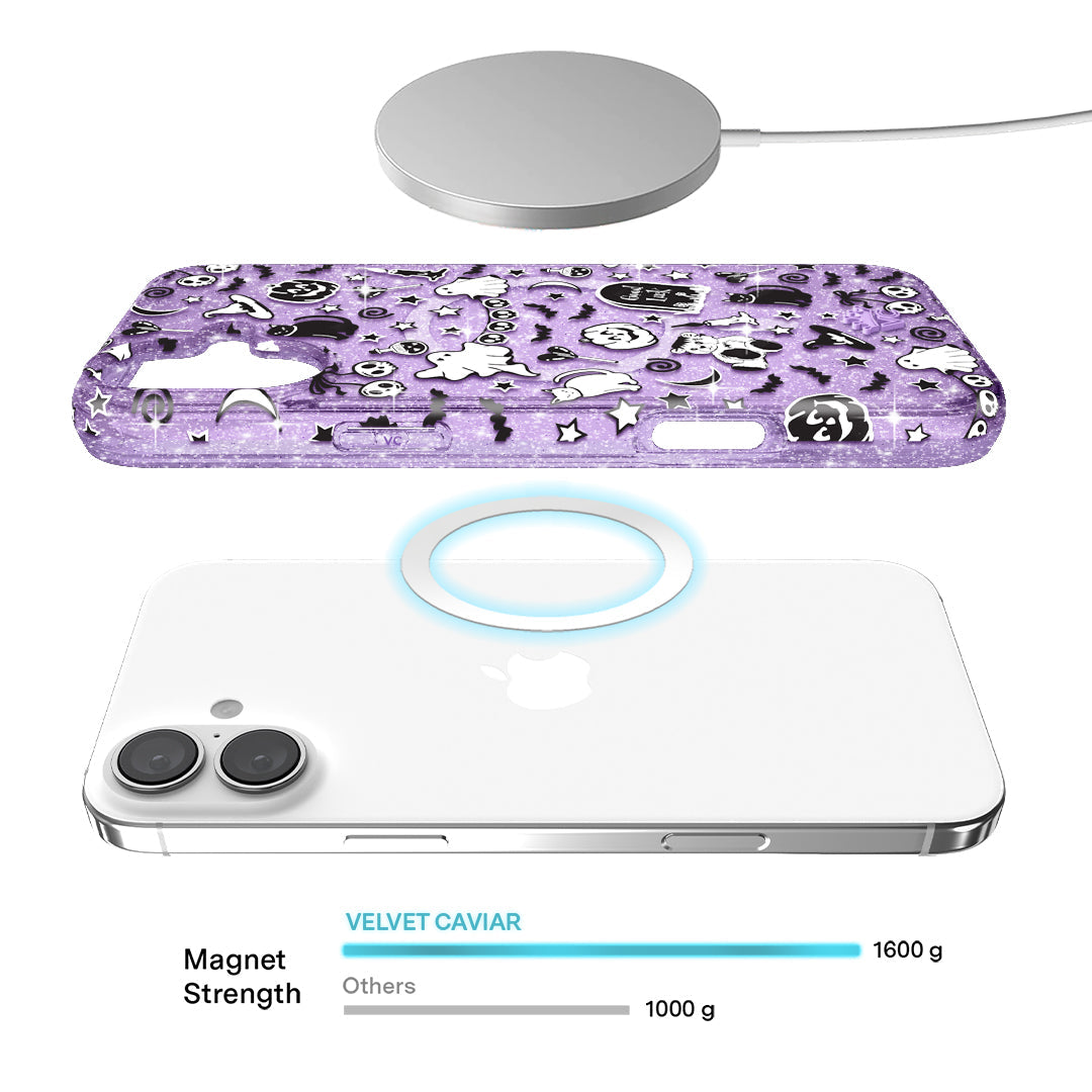 Witchy Lilac Glitter iPhone Case