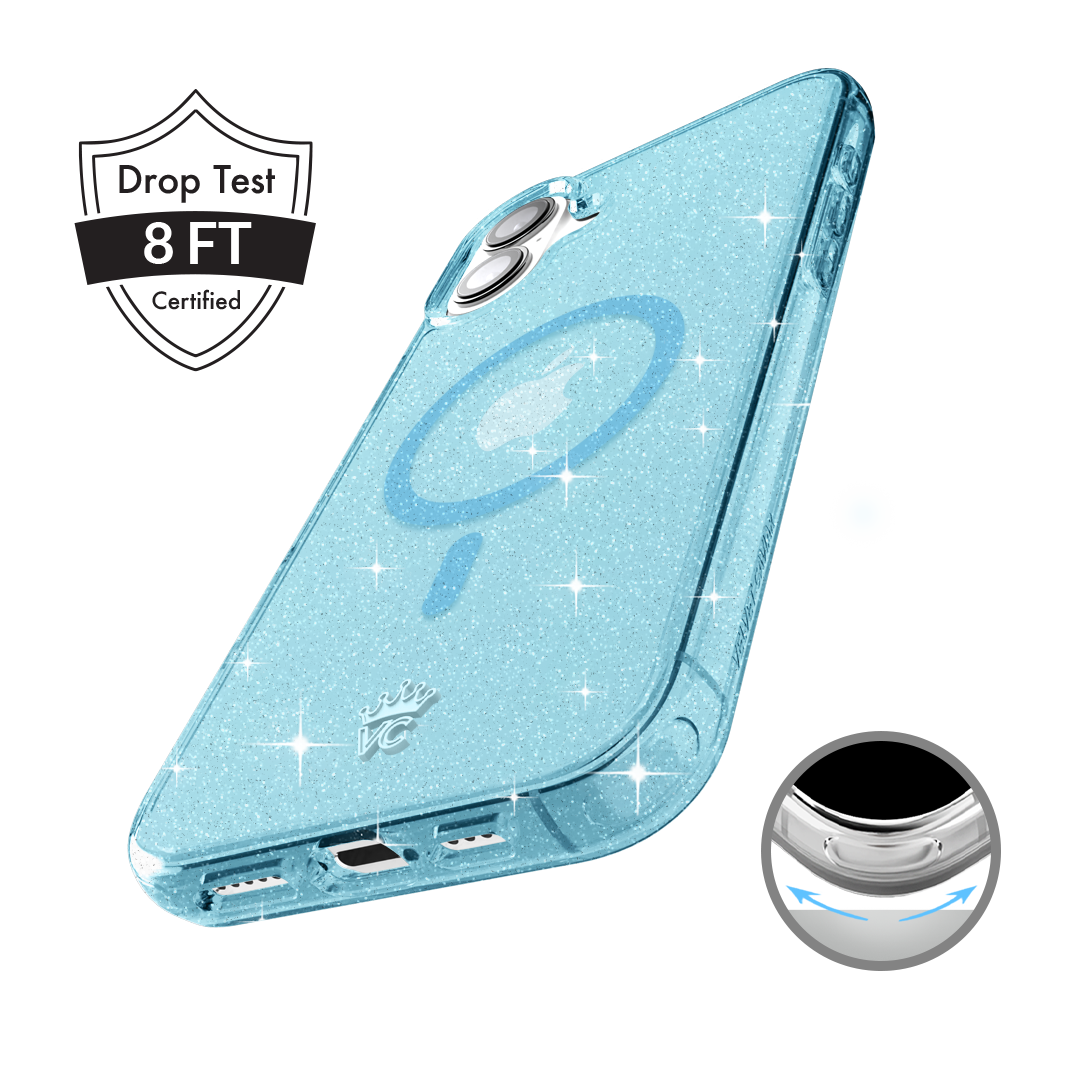 Blue Stardust Glitter iPhone Case