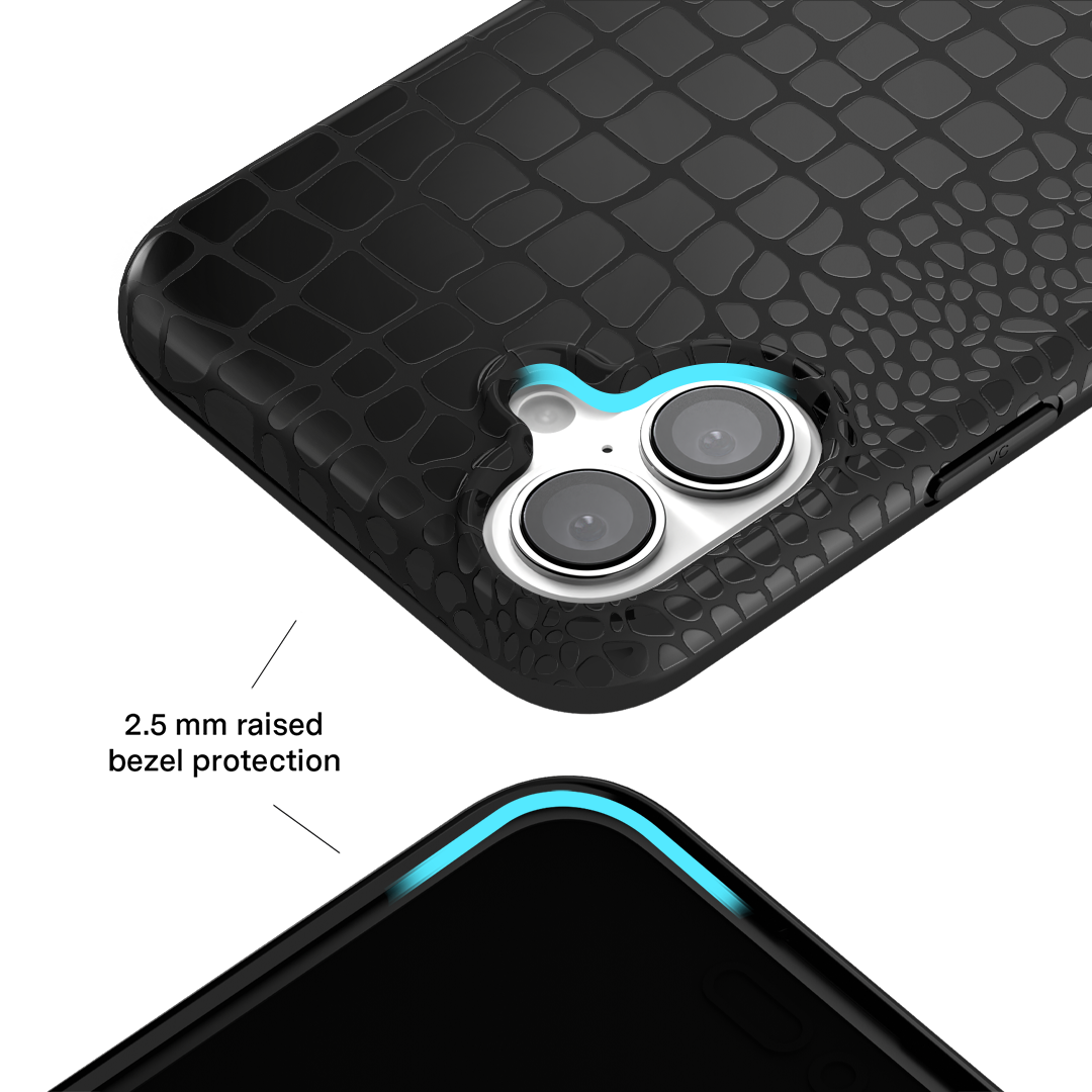 Black Croc iPhone Case