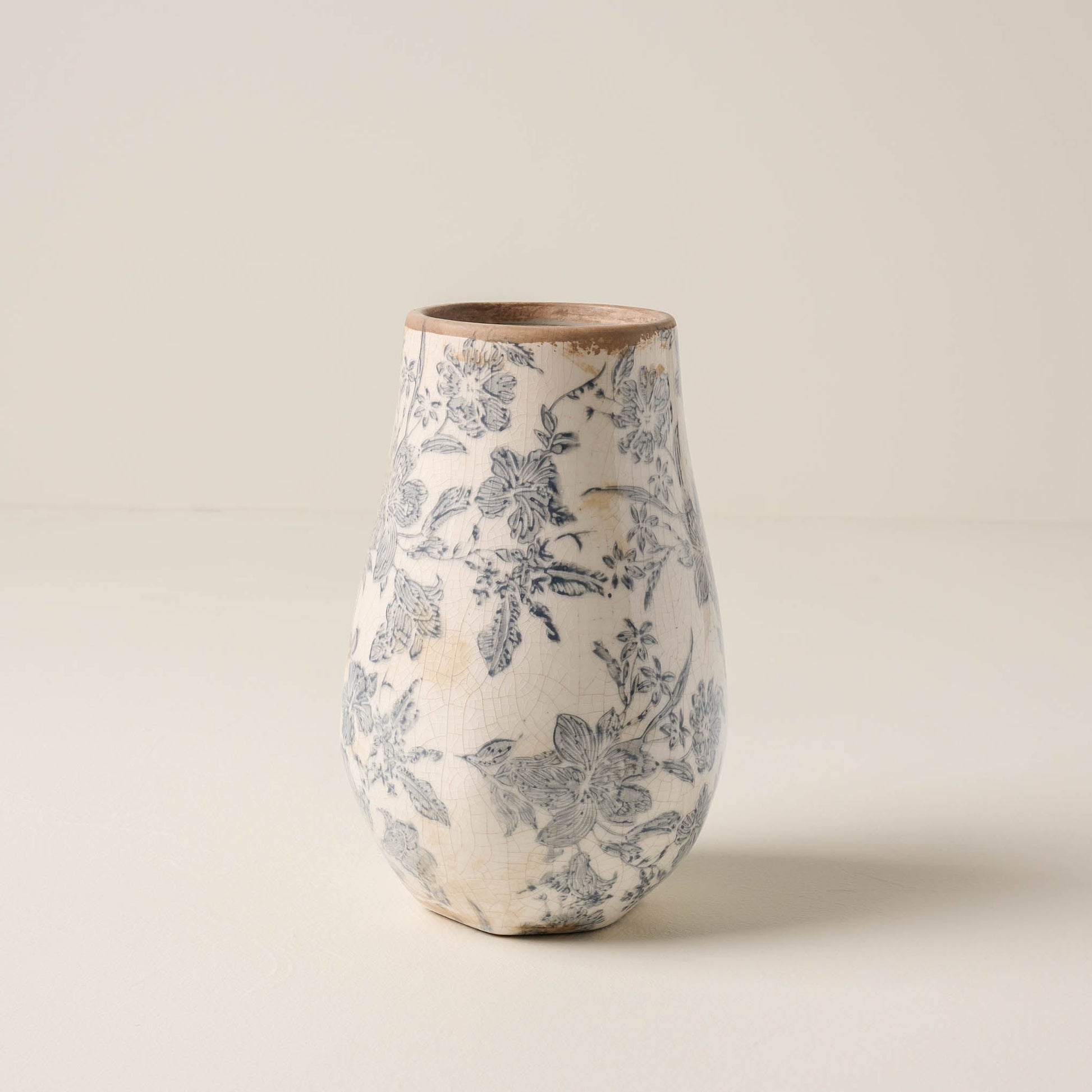 Black and White Distressed Vase