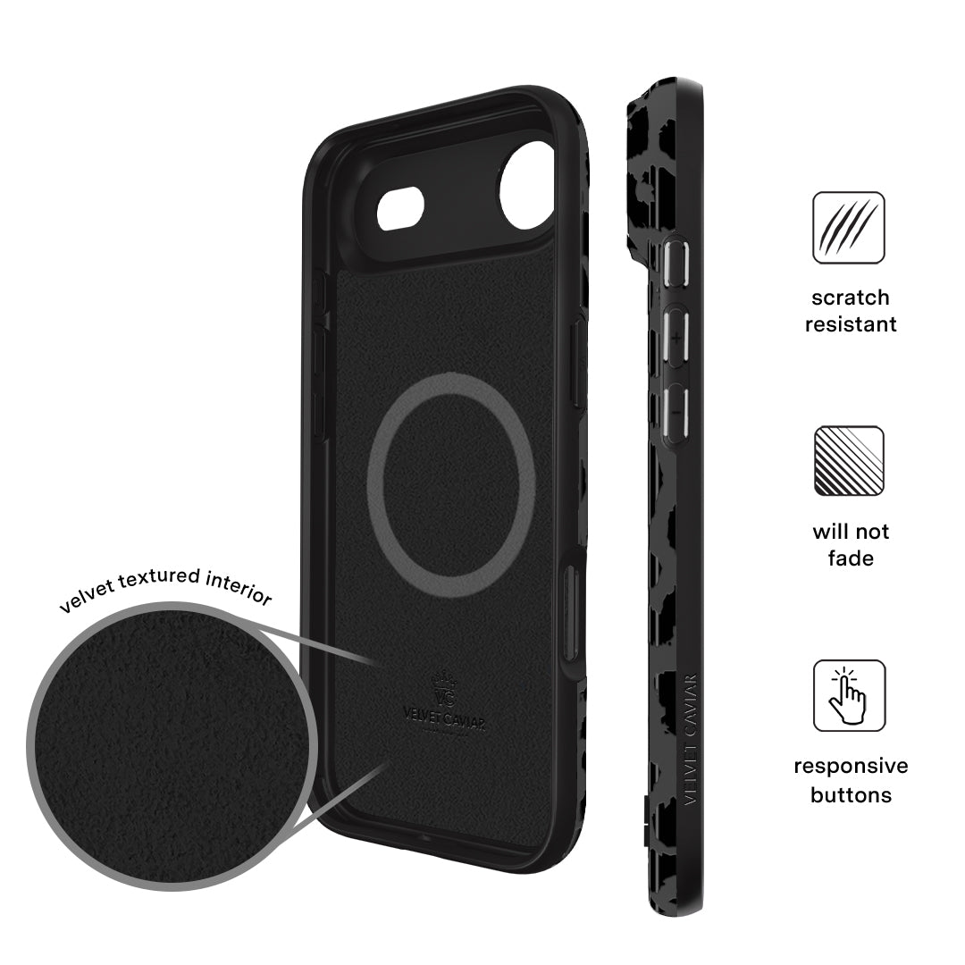 Black Leopard iPhone Case