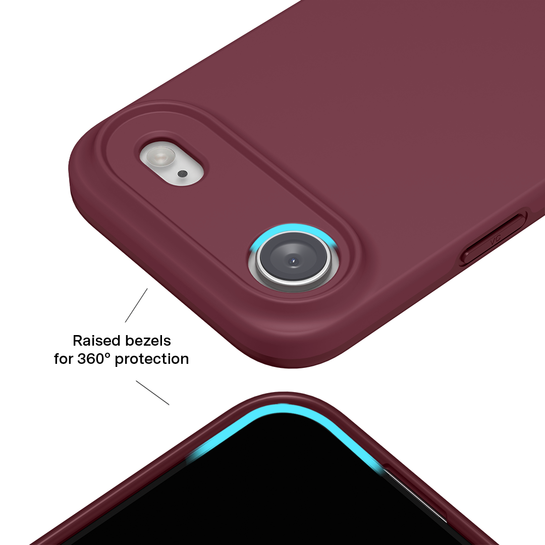 Burgundy 1990 iPhone Case