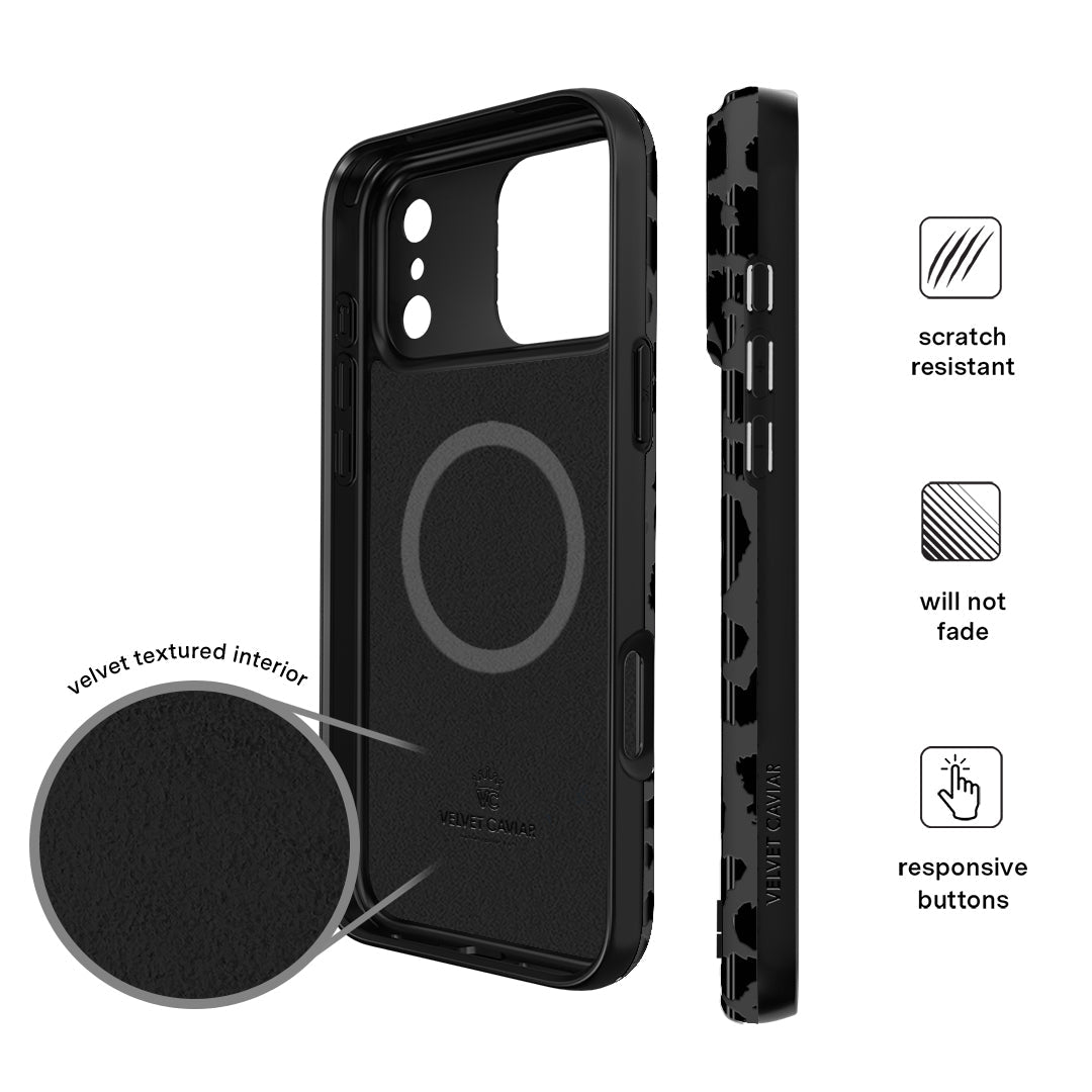 Black Leopard iPhone Case