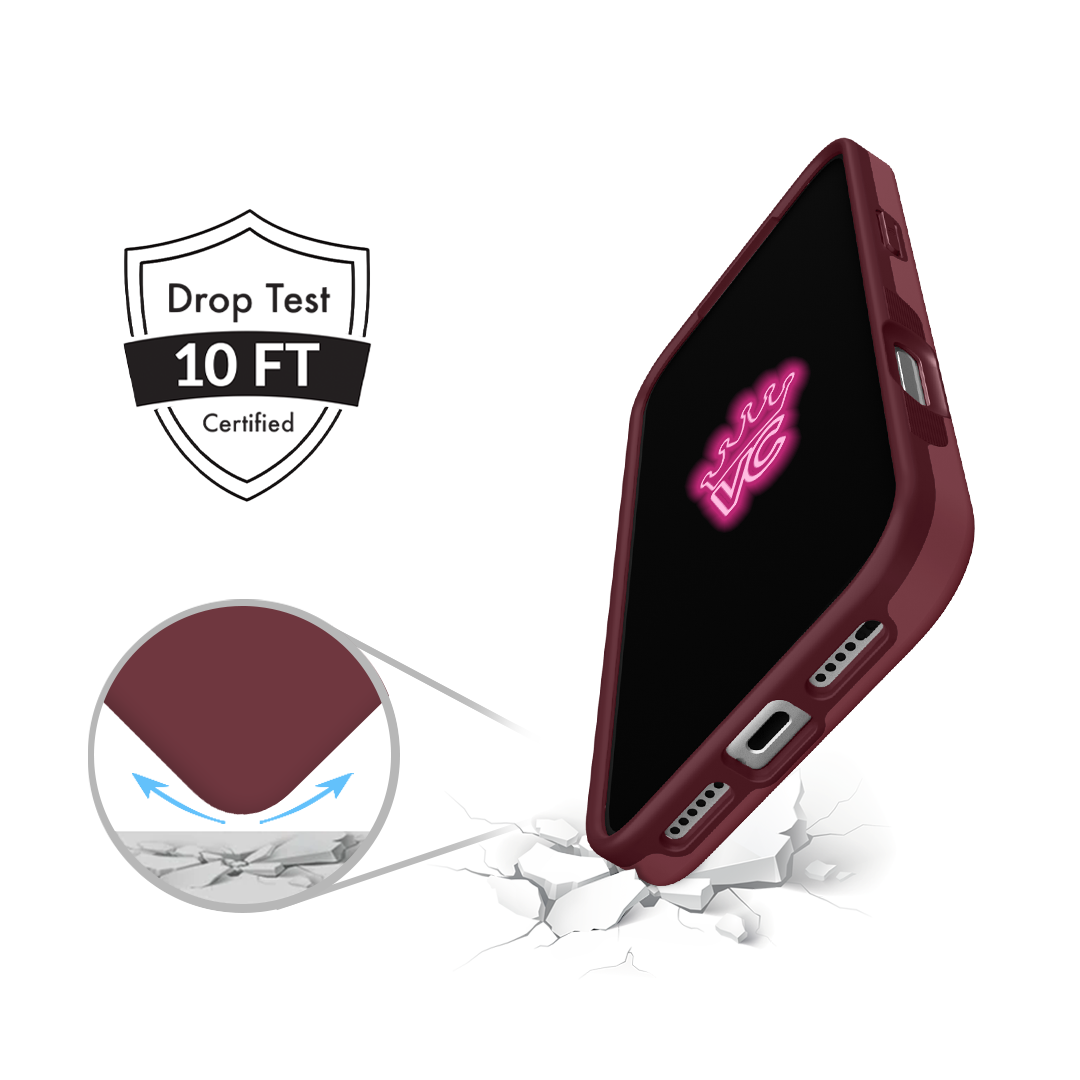 Burgundy 1990 iPhone Case