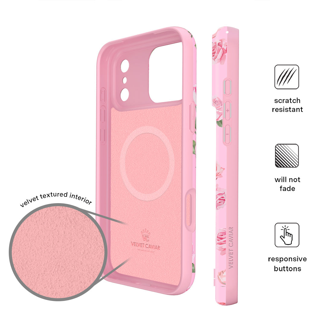 Baby Pink Roses iPhone Case