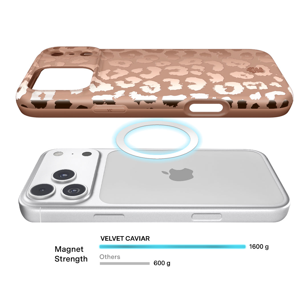 Bronze Chrome Leopard iPhone Case