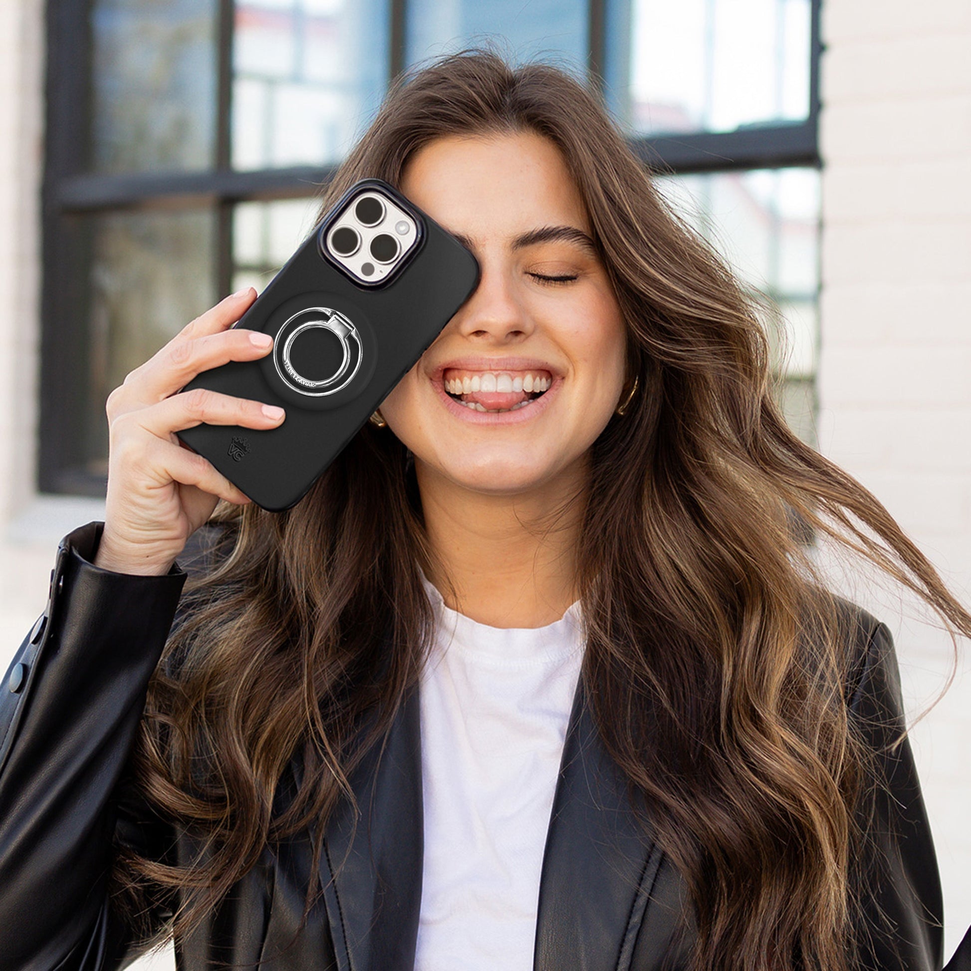 Black MagSafe Grip Ring