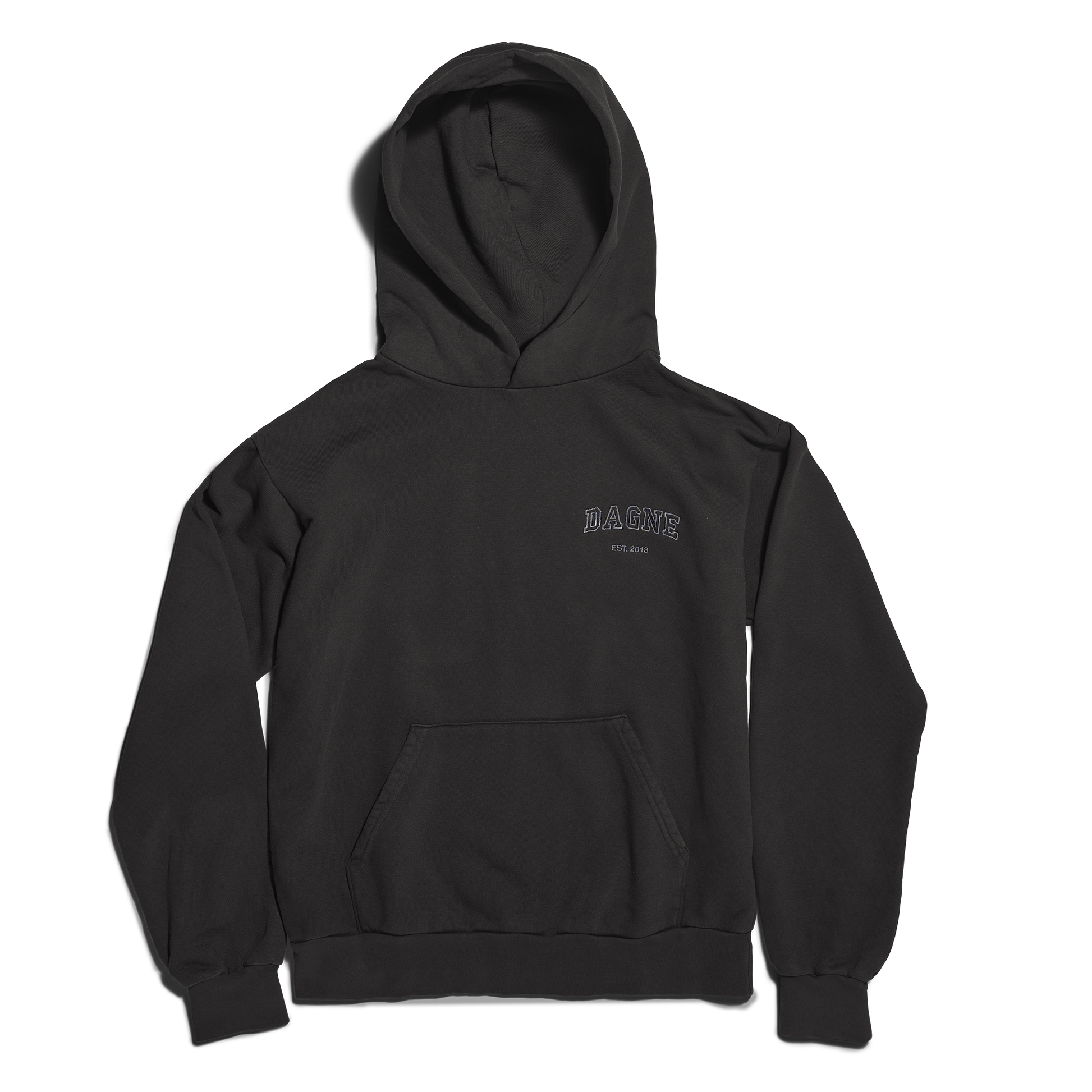 Varsity Logo Hoodie in Onyx, Small