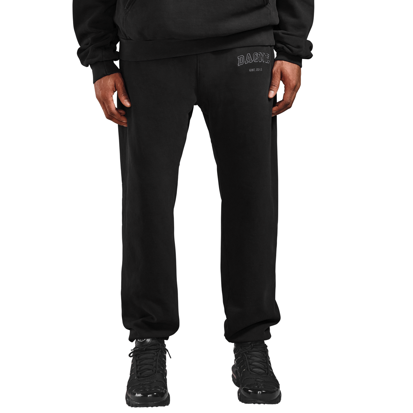 Varsity Logo Sweatpants in Onyx, XS
