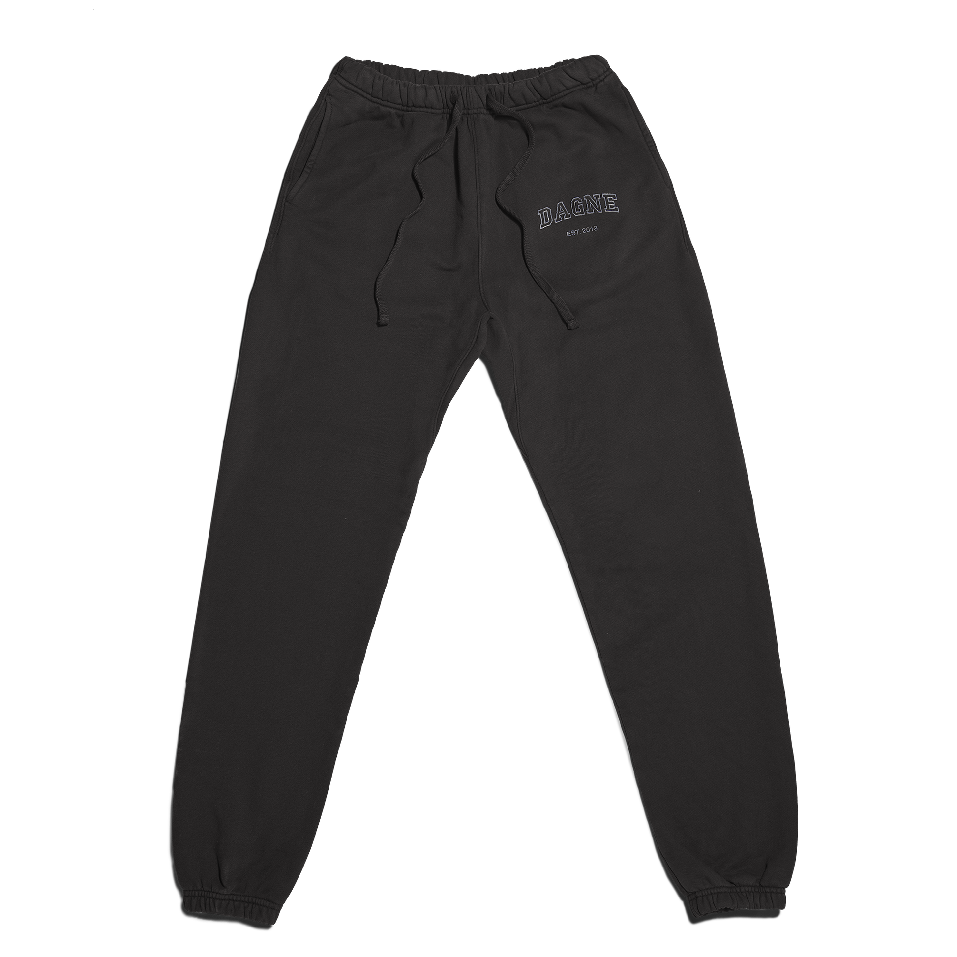 Varsity Logo Sweatpants in Onyx, Medium