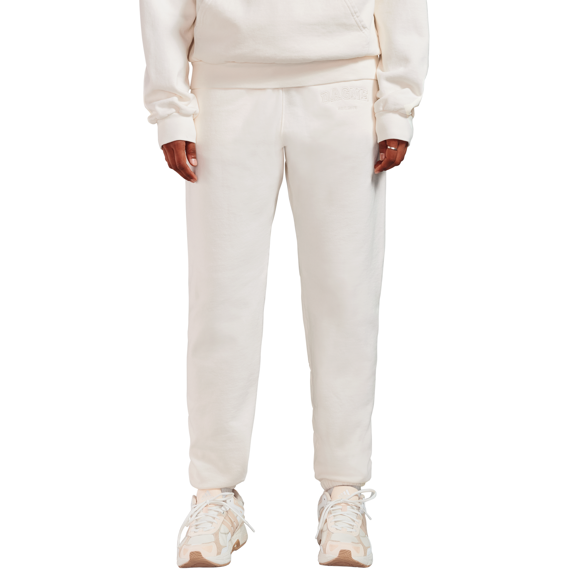 Varsity Logo Sweatpants in Moonbeam, Large