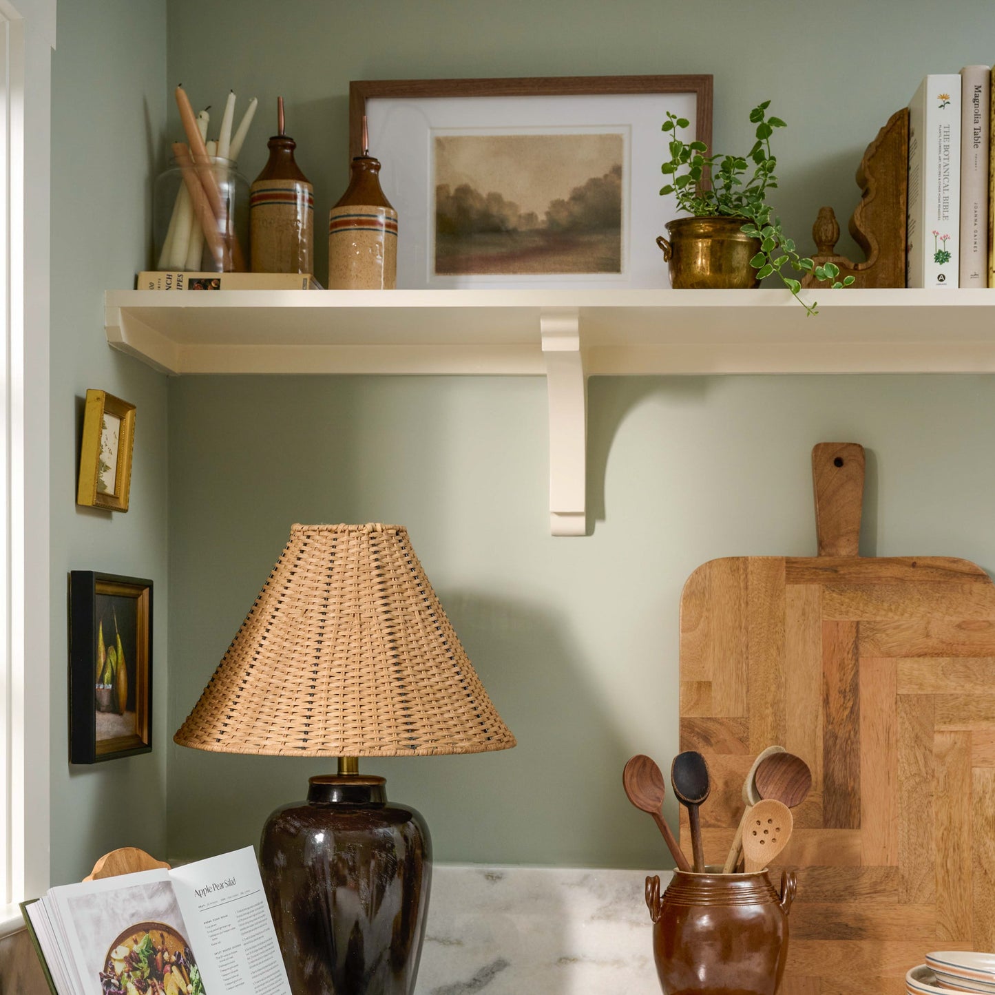 Amalia Table Lamp with Woven Shade