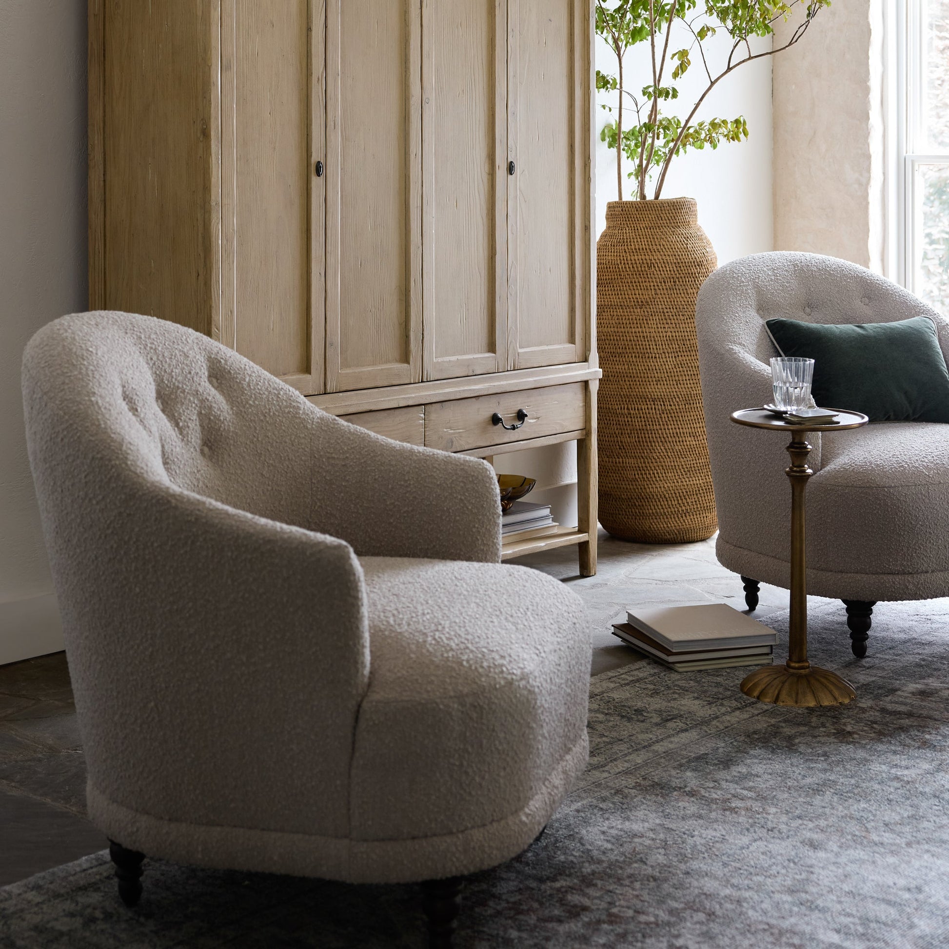 Antiqued Brass Cocktail Table