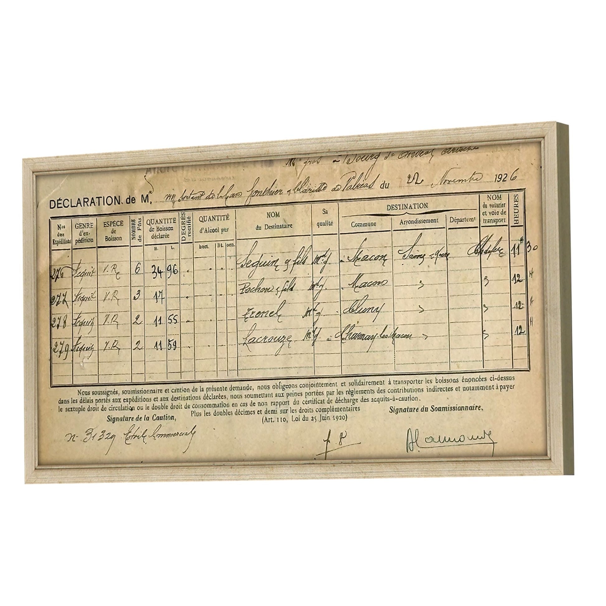 Vintage French Deposit