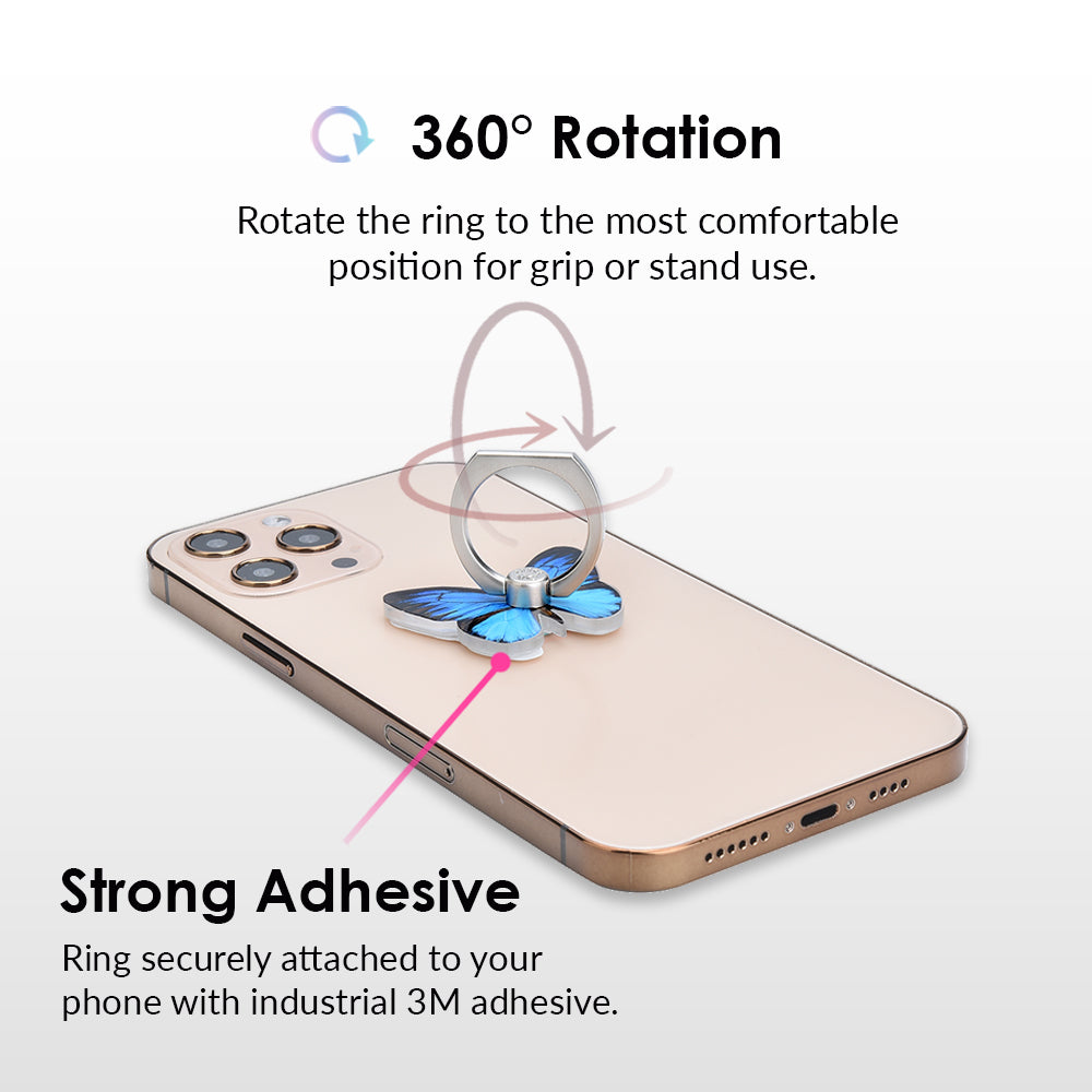 Blue Butterfly Phone Ring