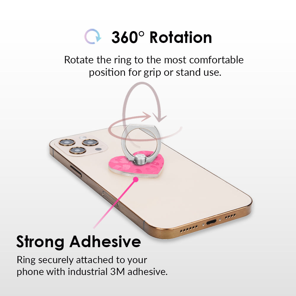 Candy Pink Leopard Phone Ring