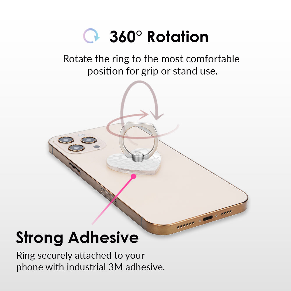 White Croc Phone Ring