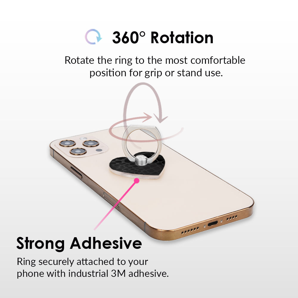 Black Croc Phone Ring