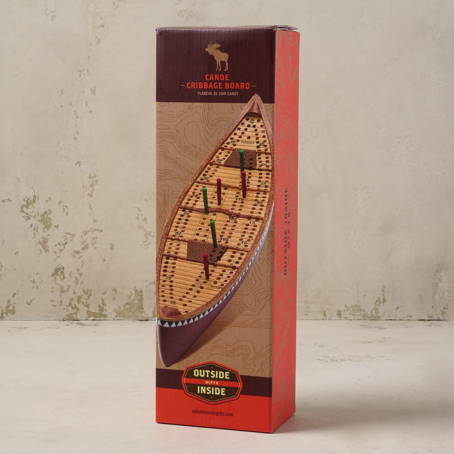 Canoe Cribbage Board