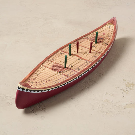 Canoe Cribbage Board