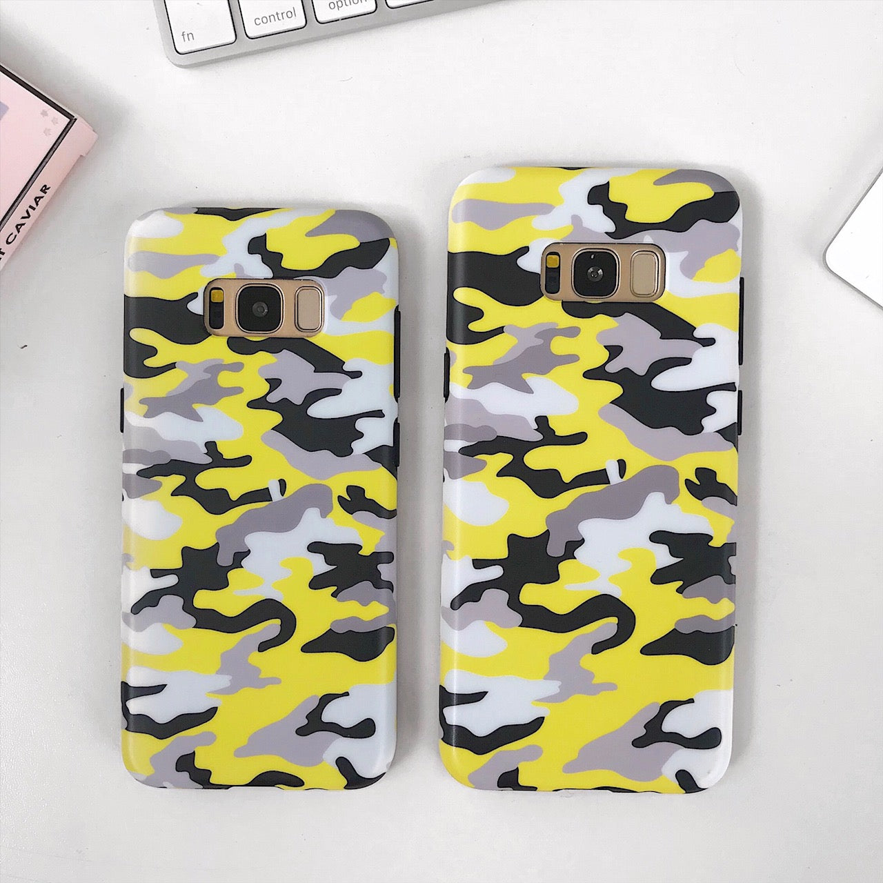 Yellow Camo Samsung Galaxy Case